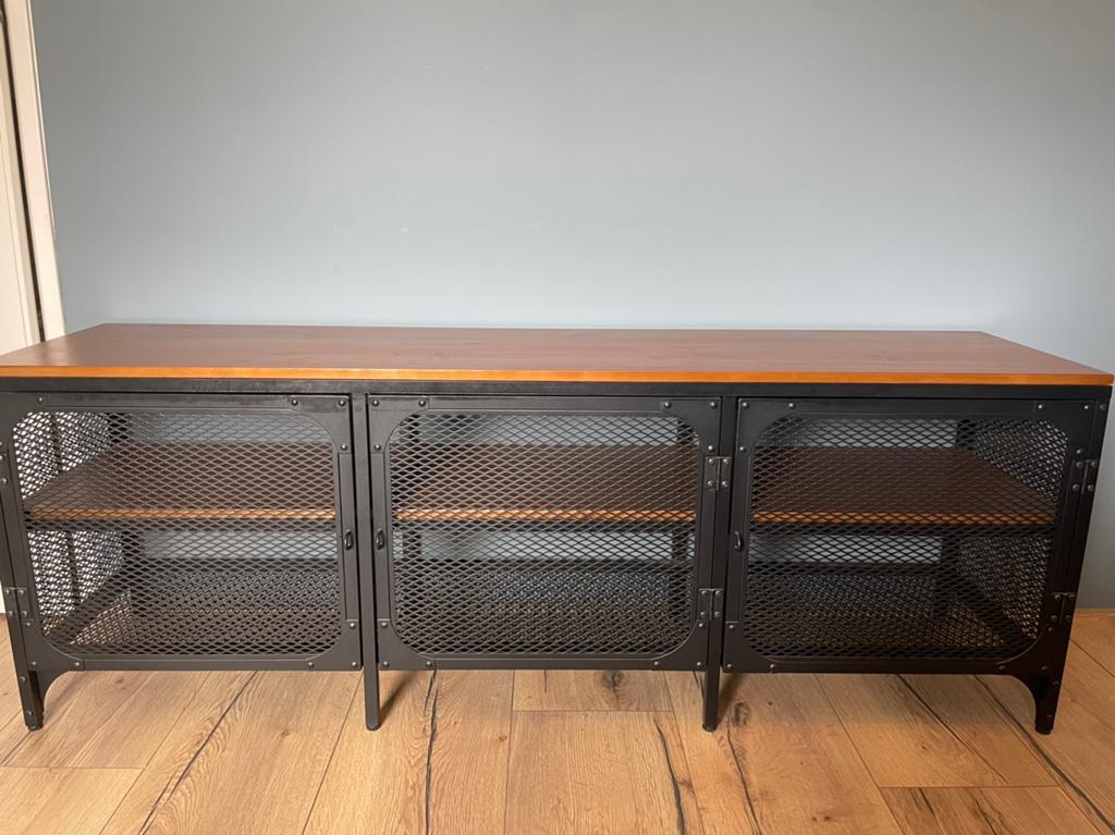 Ikea tv meubel Fjällbo LBH 150x36x54, Ophalen, Zo goed als nieuw, 25 tot 50 cm