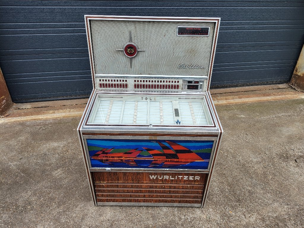 Wurlitzer Lyric (1969) sailing boats jukebox / opknapper !!, Ophalen, Zo goed als nieuw, 1950 tot 1960, Seeburg