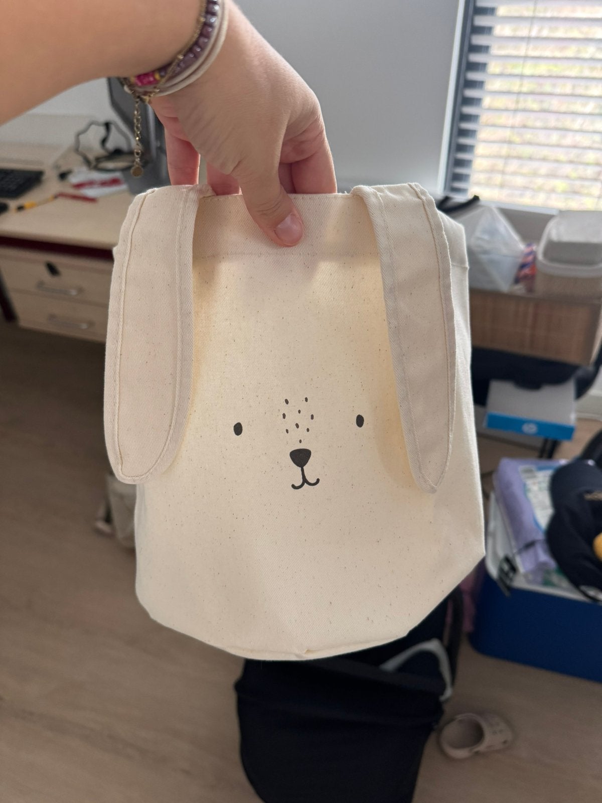 Opbergmand konijn babykamer HM HOME, Ophalen, Zo goed als nieuw