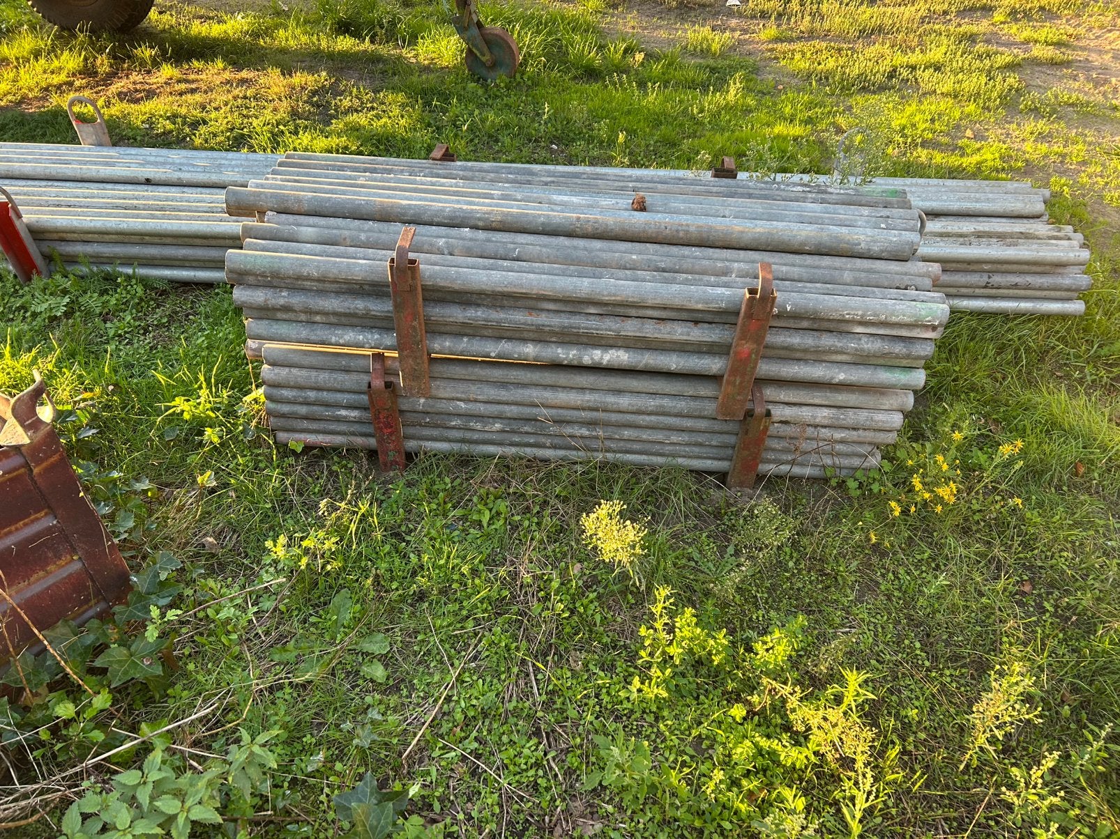Steiger steigerbuis steigerplank schuifkorteling steigerklem, Doe-het-zelf en Verbouw, Ophalen, Zo goed als nieuw