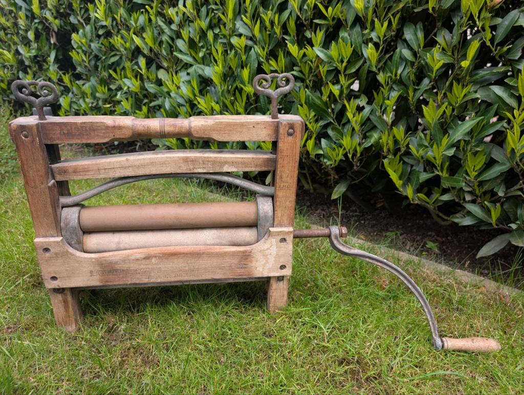 Antieke houten waspers met zwengel - Decoratief item, Ophalen