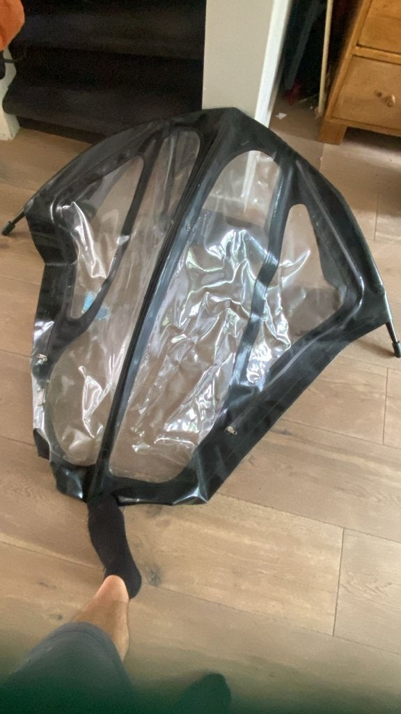 Bakfiets regentent, Ophalen, Zo goed als nieuw