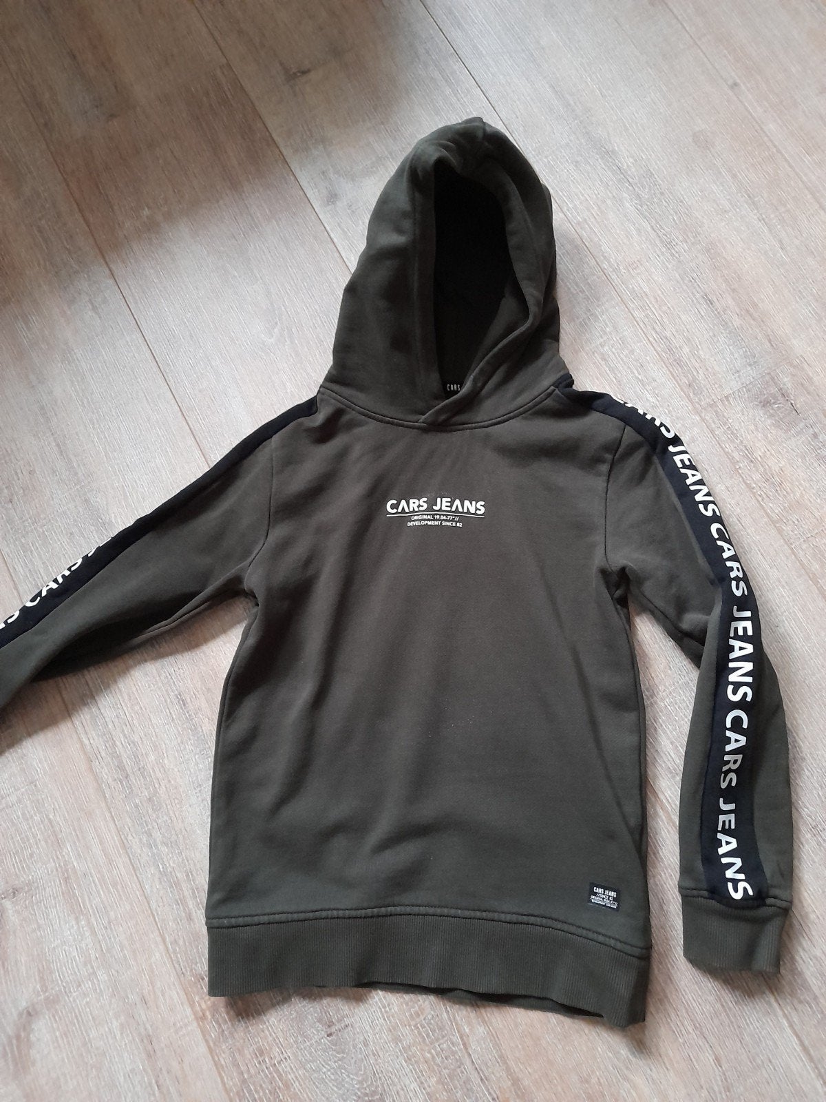 Cars Jeans Hoodie Trui Sweater maat 140 Groen, Gebruikt, Trui of Vest, Ophalen of Verzenden, Jongen