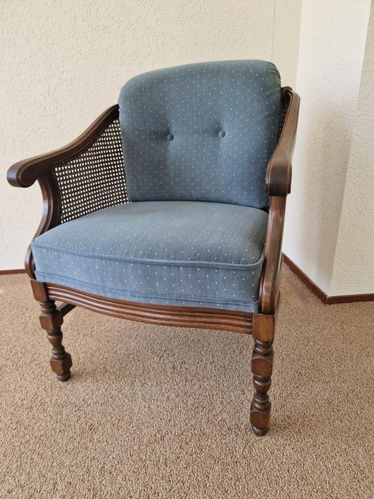 Vintage rotan fauteuils en tweezitsbank set, Ophalen