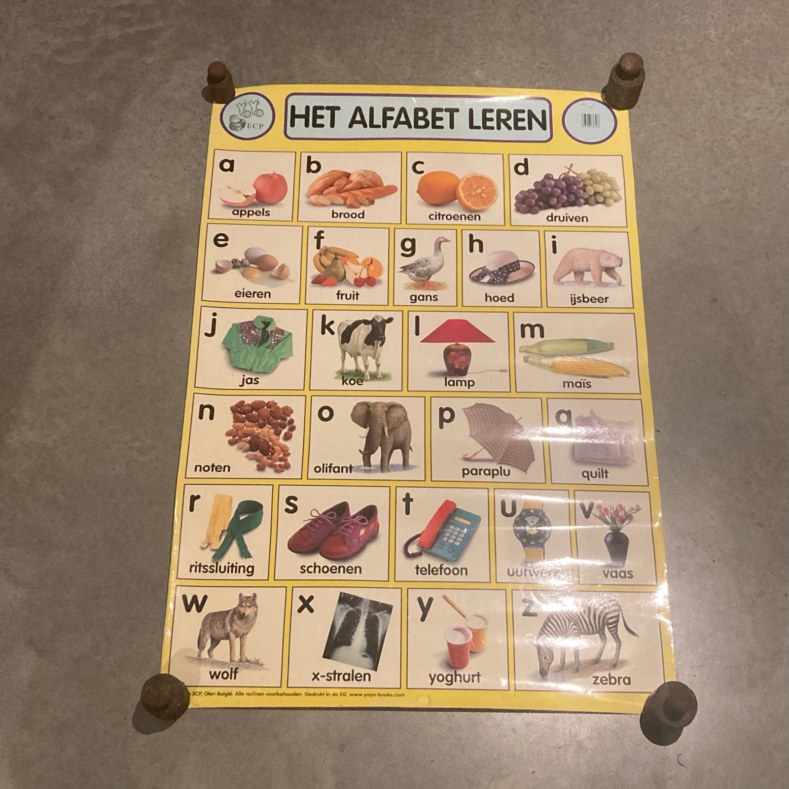 Schoolposters: Alfabet, Tellen en Veiligheid (53x77 cm), Ophalen of Verzenden