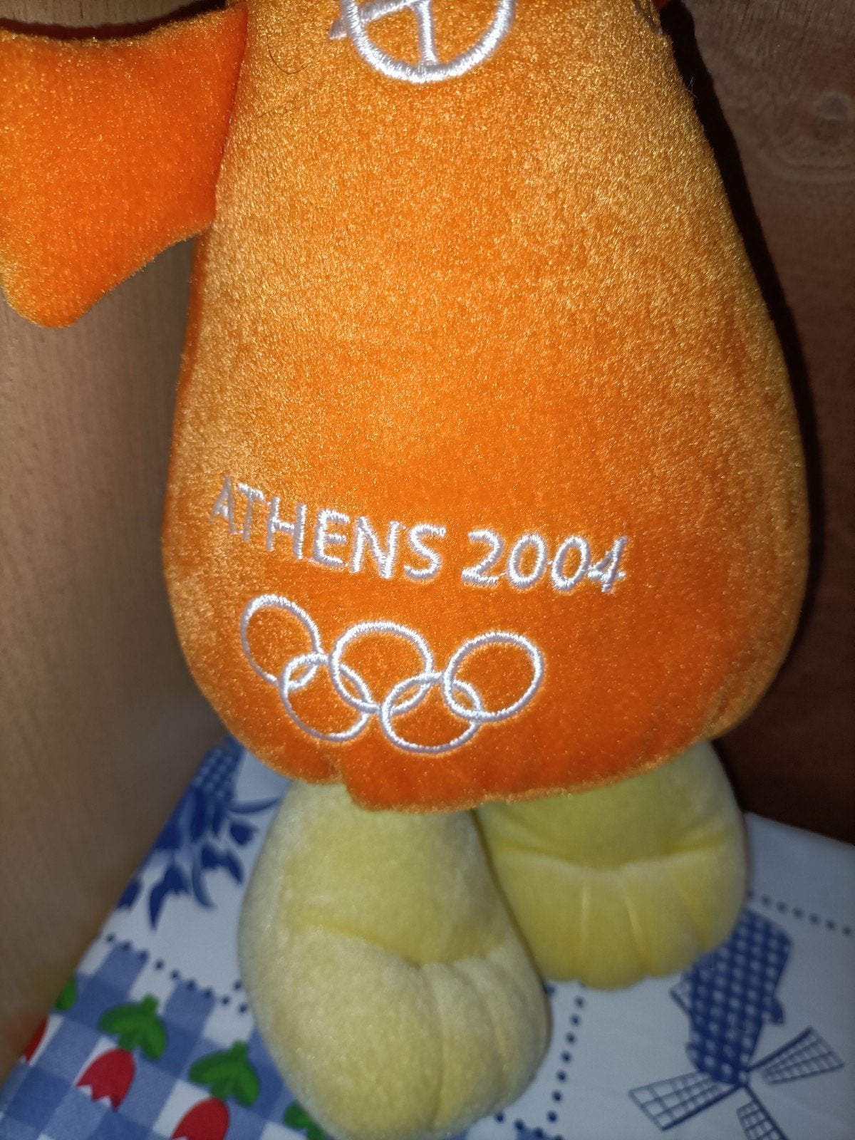 Mascotte Athens 2004 Athene Olympische spelen knuffel, Ophalen of Verzenden, Zo goed als nieuw, Overige typen