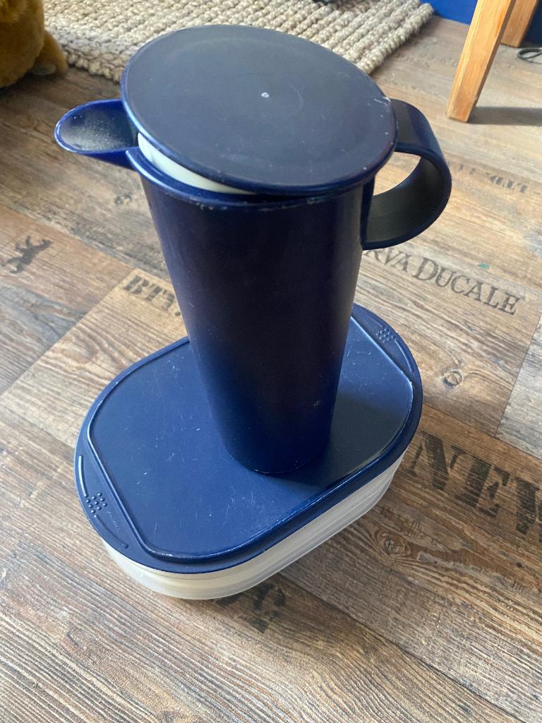 Tupperware vleeswarenddoosjes  nieuwe sapkan, Ophalen of Verzenden, Nieuw, Blauw, Overige typen
