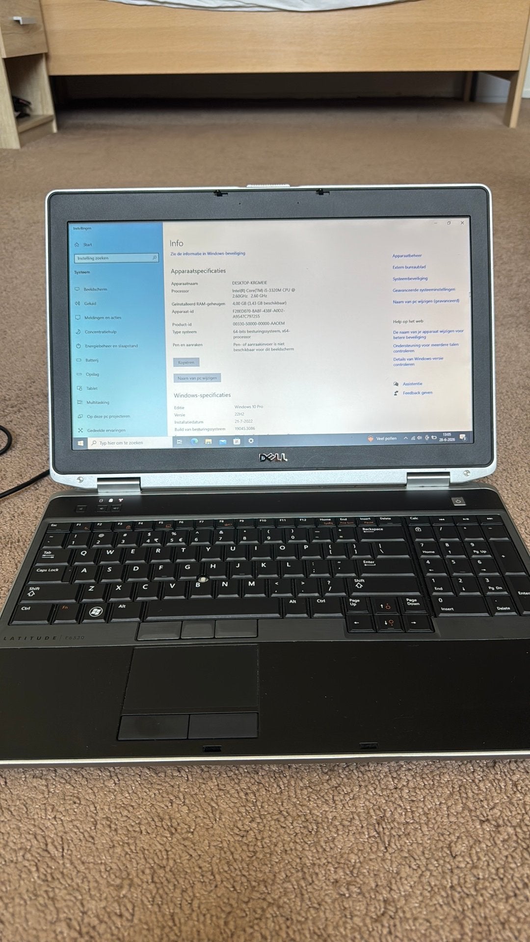 Te koop: Dell Latitude E6520 Laptop – Tweedehands, Computers en Software, Windows Laptops, Zo goed als nieuw, 15 inch, 2 tot 3 Ghz