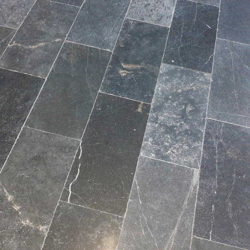 11m² blauw hardsteen vloer/wandtegels 40x20x1.2cm getrommeld, Ophalen, 40 tot 60 cm, Hardsteen, Nieuw