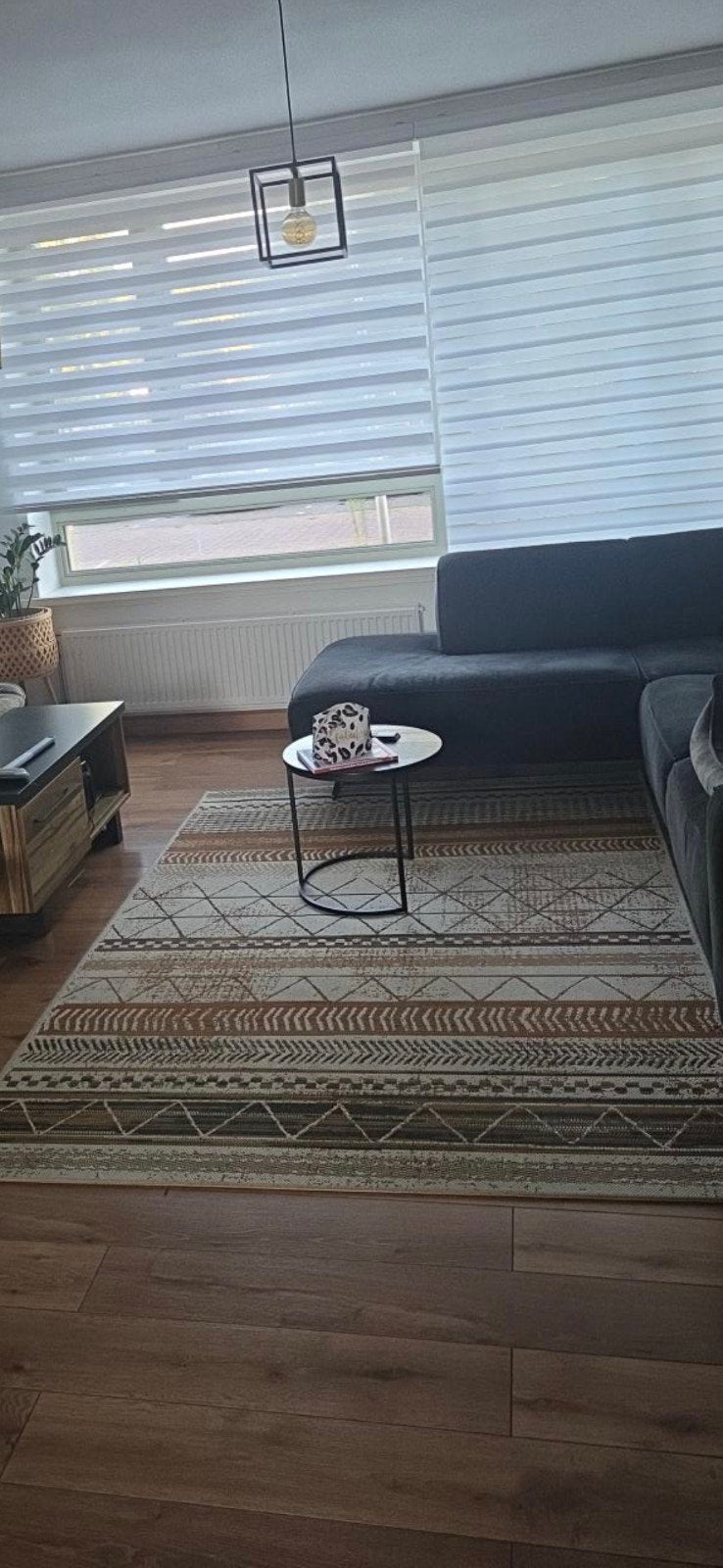 Leen Bakker Vloerkleed Huis Kamer Tapijt, Ophalen, Groen, Gebruikt, 150 tot 200 cm