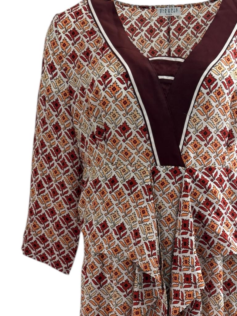 Claudie Pierlot jurk M, Maat 38/40 (M), Ophalen of Verzenden, Zo goed als nieuw, Onder de knie