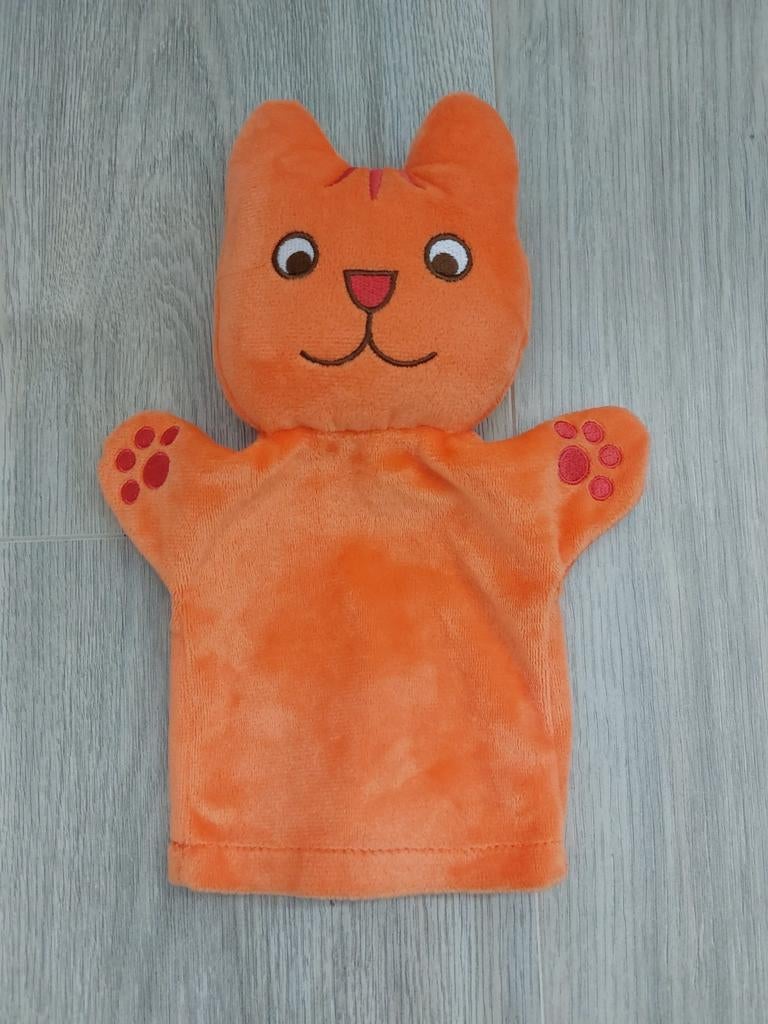 Knuffel handpop Dikkie dik poes kat L1820, Kinderen en Baby's, Speelgoed | Knuffels en Pluche, Ophalen of Verzenden, Zo goed als nieuw