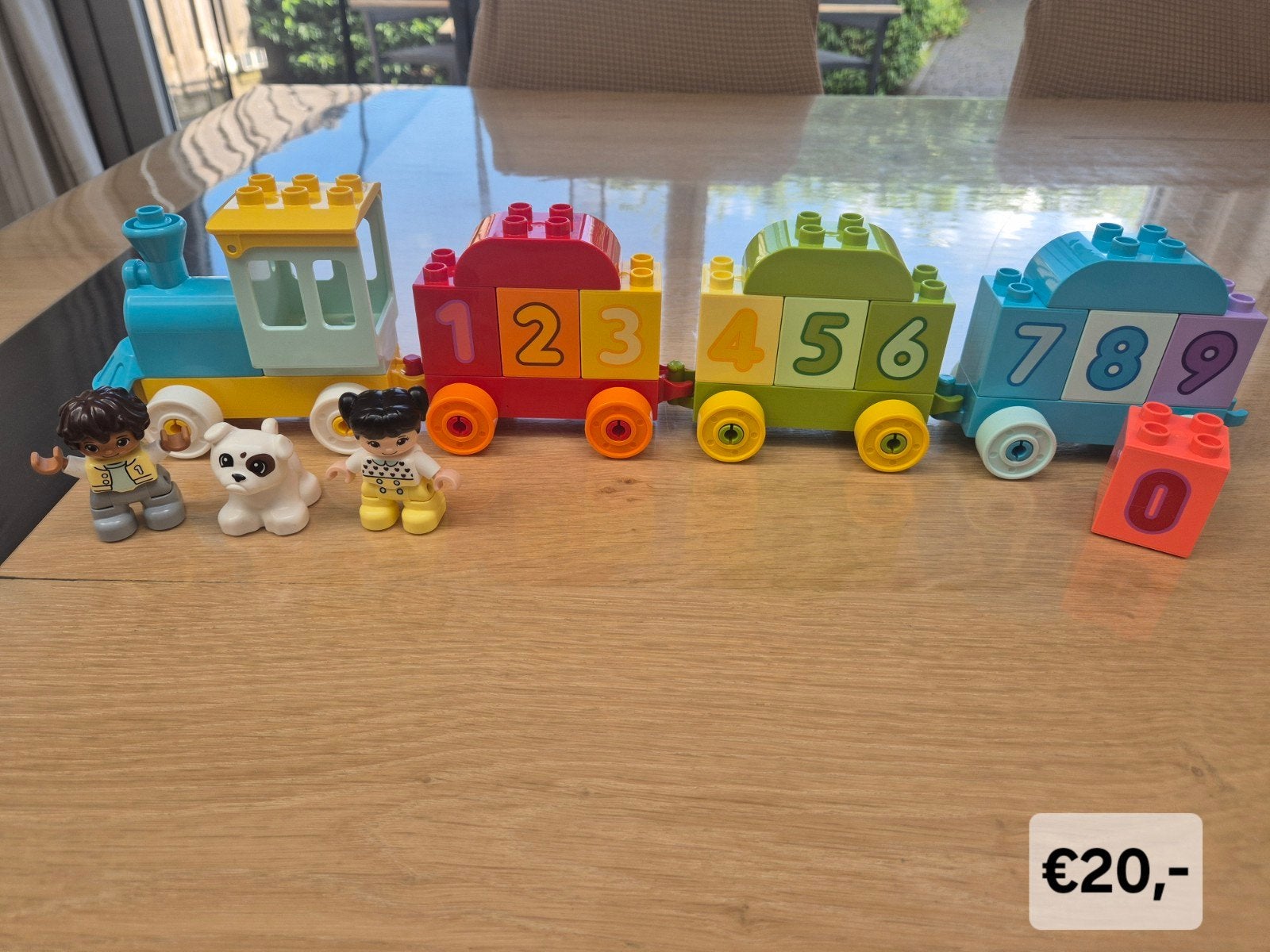LEGO Duplo Cijfertrein met figuren, Kinderen en Baby's, Ophalen of Verzenden, Zo goed als nieuw, Overige merken