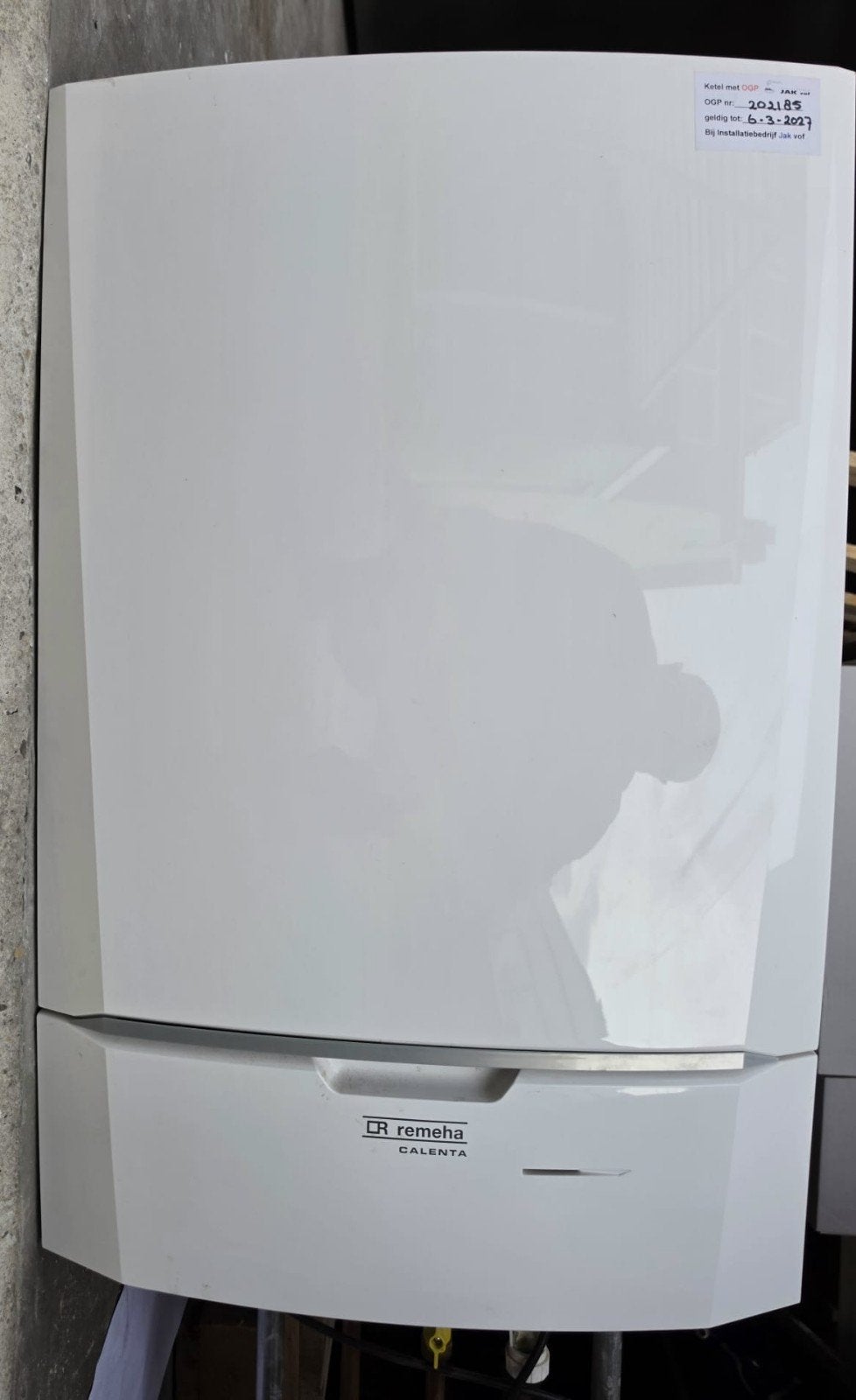 Remeha Calenta 40c CV-ketel - 2017, Ophalen, Gebruikt, Hoog rendement (Hr), Cv-ketel of Combi-ketel