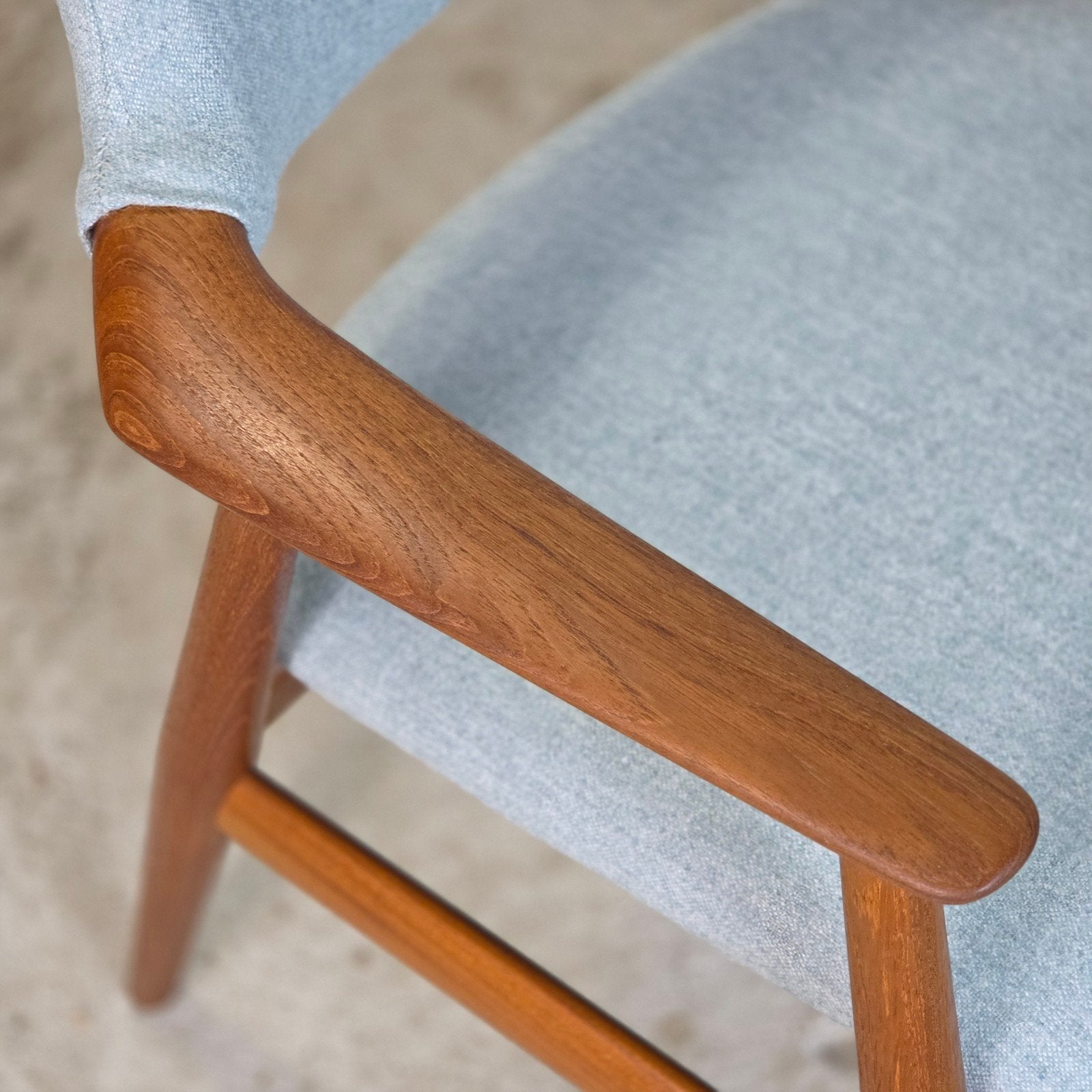 Glostrup, GM11 vintage jaren 60 Deense armstoel teak Scandi, Ophalen, Overige kleuren, Glostrup Møbelfabrik, Zo goed als nieuw