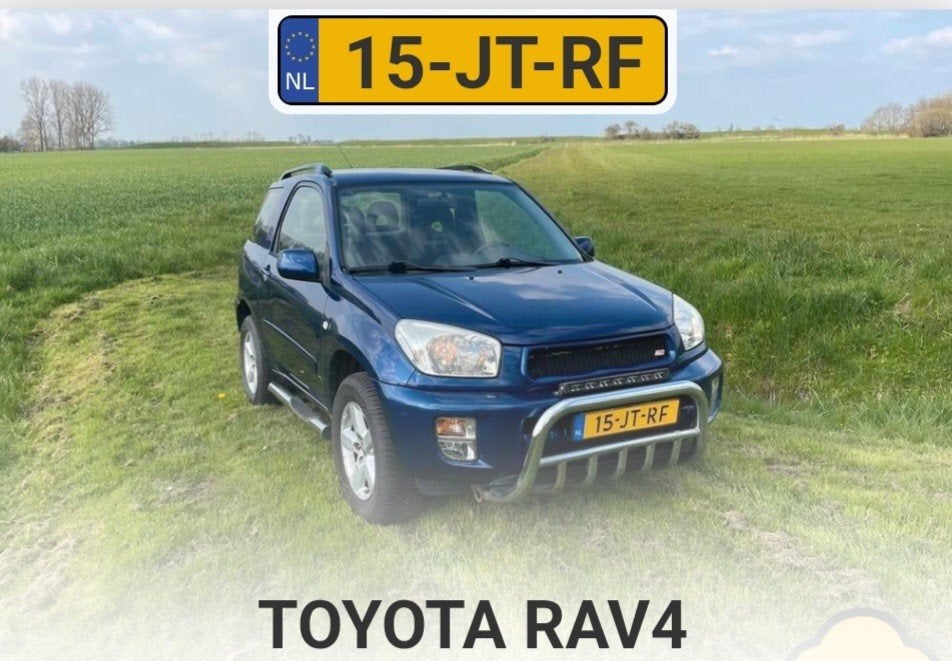 Toyota Rav4 1.8 I 3D 2002 Blauw, Auto's, Toyota, Voorwielaandrijving, 4 cilinders, 1000 kg, Rav4