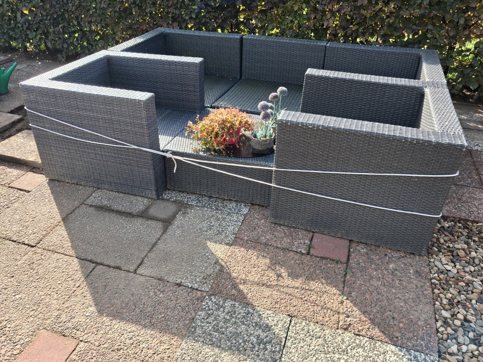 tuin meubel 5 zits met kussens