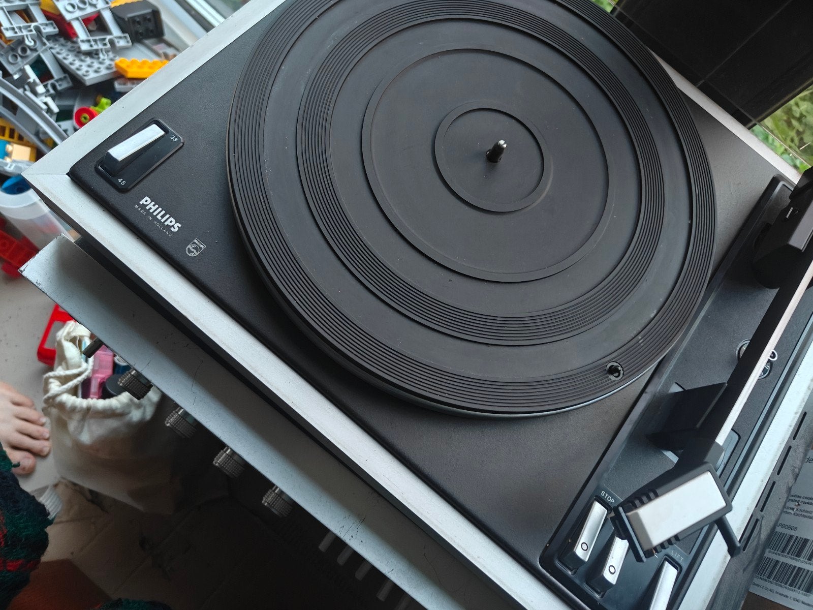 Philips Automatic 418 Synchro Belt-Drive Platenspeler, Ophalen, Philips, Gebruikt, Automatisch
