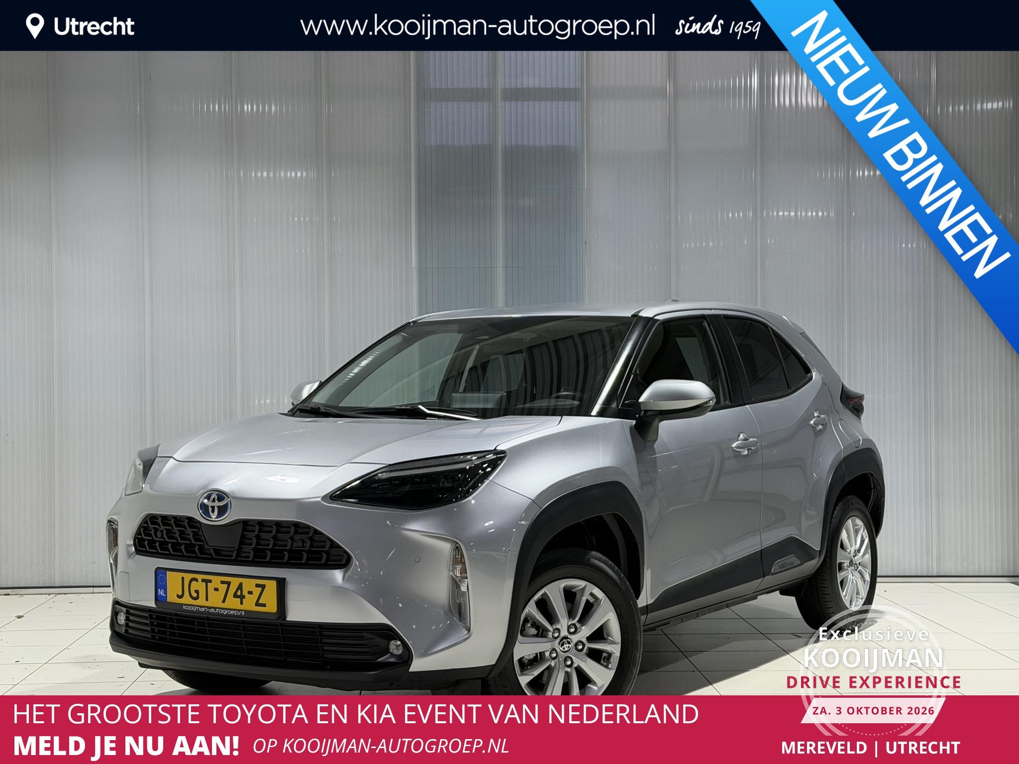 Toyota Yaris Cross 1.5 Hybrid Dynamic edition | Parkeersenso, Dealer onderhouden, Stof, Gebruikt, 116 pk