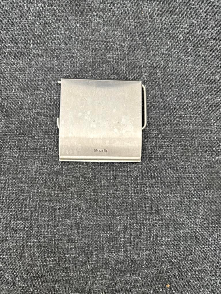 Brabantia RVS Toiletrolhouder met Klep, Ophalen of Verzenden, Gebruikt, Grijs, Overige typen