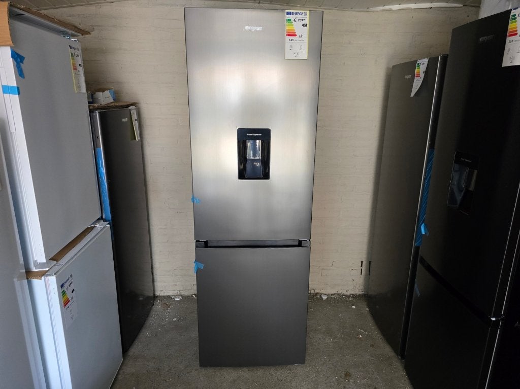 Nieuwe grote zuinige combi met water dispenser 186 x 60 cm, Witgoed en Apparatuur, 200 liter of meer, 60 cm of meer, Met aparte vriezer