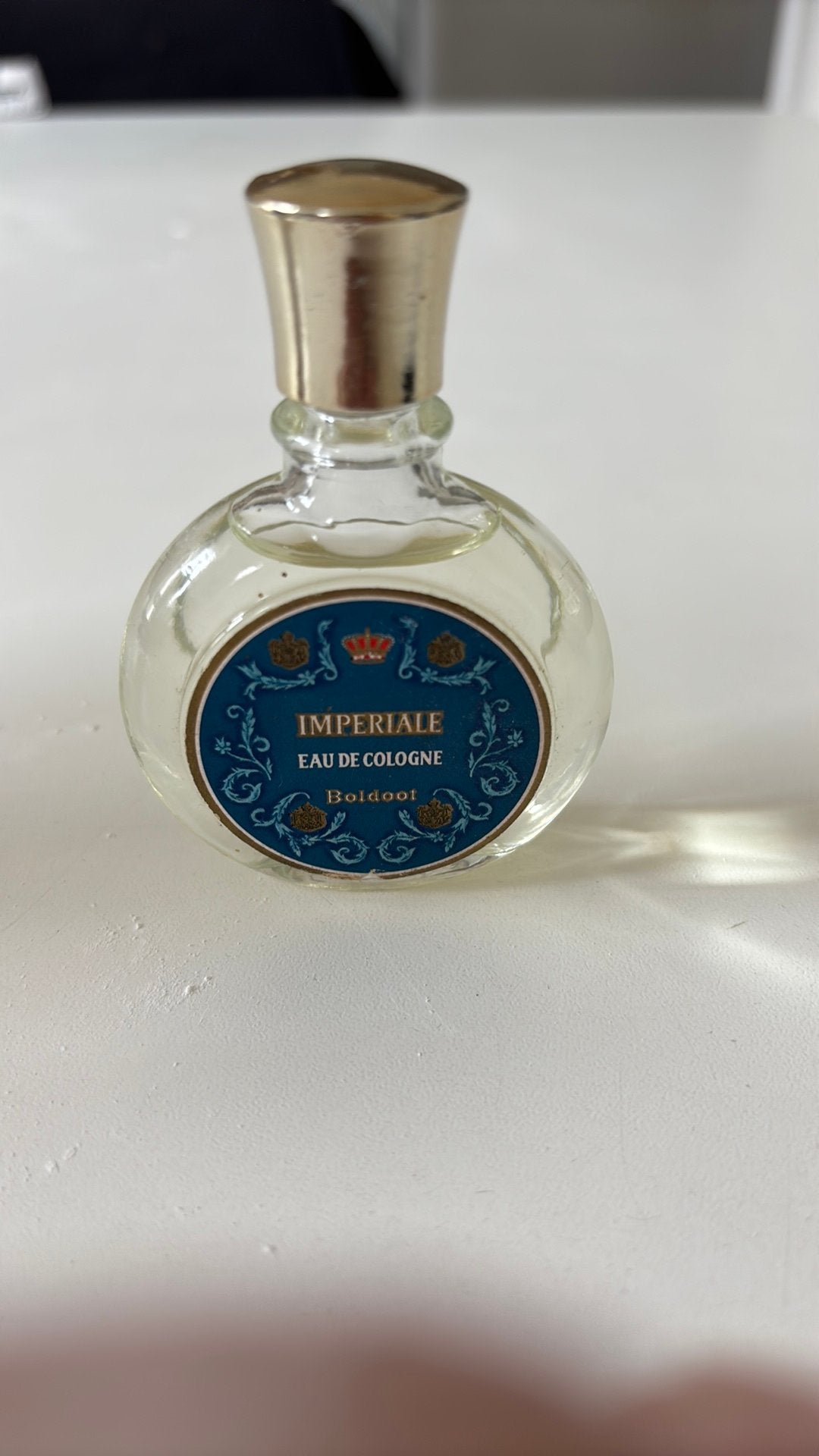 Vintage klein flesje boldoot eau de cologne, Ophalen of Verzenden, Zo goed als nieuw, Parfumfles