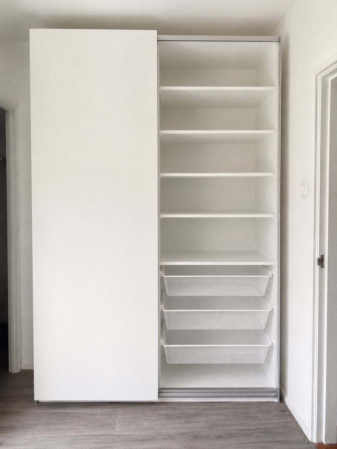 IKEA PAX/HASVIK Kledingkast Wit 150x66x236cm met KOMPLEMENT, Ophalen, Overige materialen, Gebruikt, 200 cm of meer
