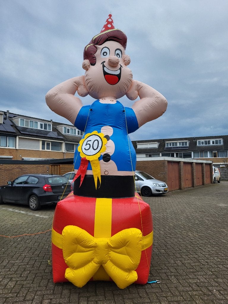 opblaas abraham sara sarah te huur huren opa oma pop jarig, Ophalen of Verzenden, Zo goed als nieuw, Abraham of Sarah
