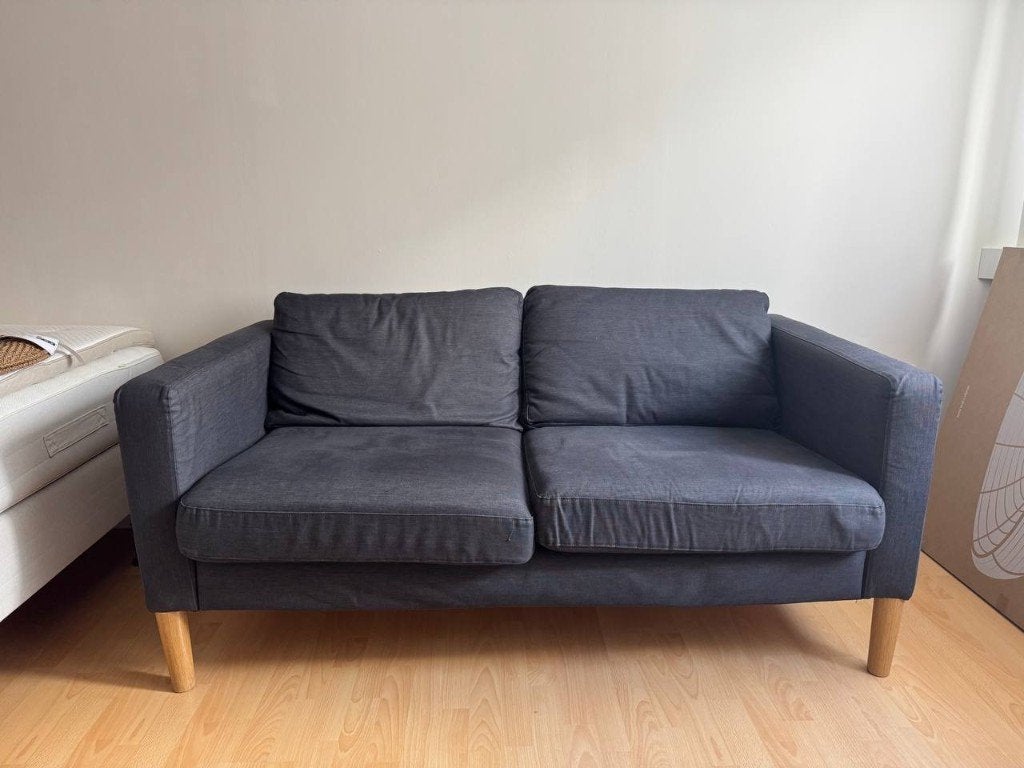 Ikea Karlstad sofa (bankje) antraciet, Huis en Inrichting, Banken | Sofa's en Chaises Longues, Ophalen, Gebruikt, 150 tot 200 cm