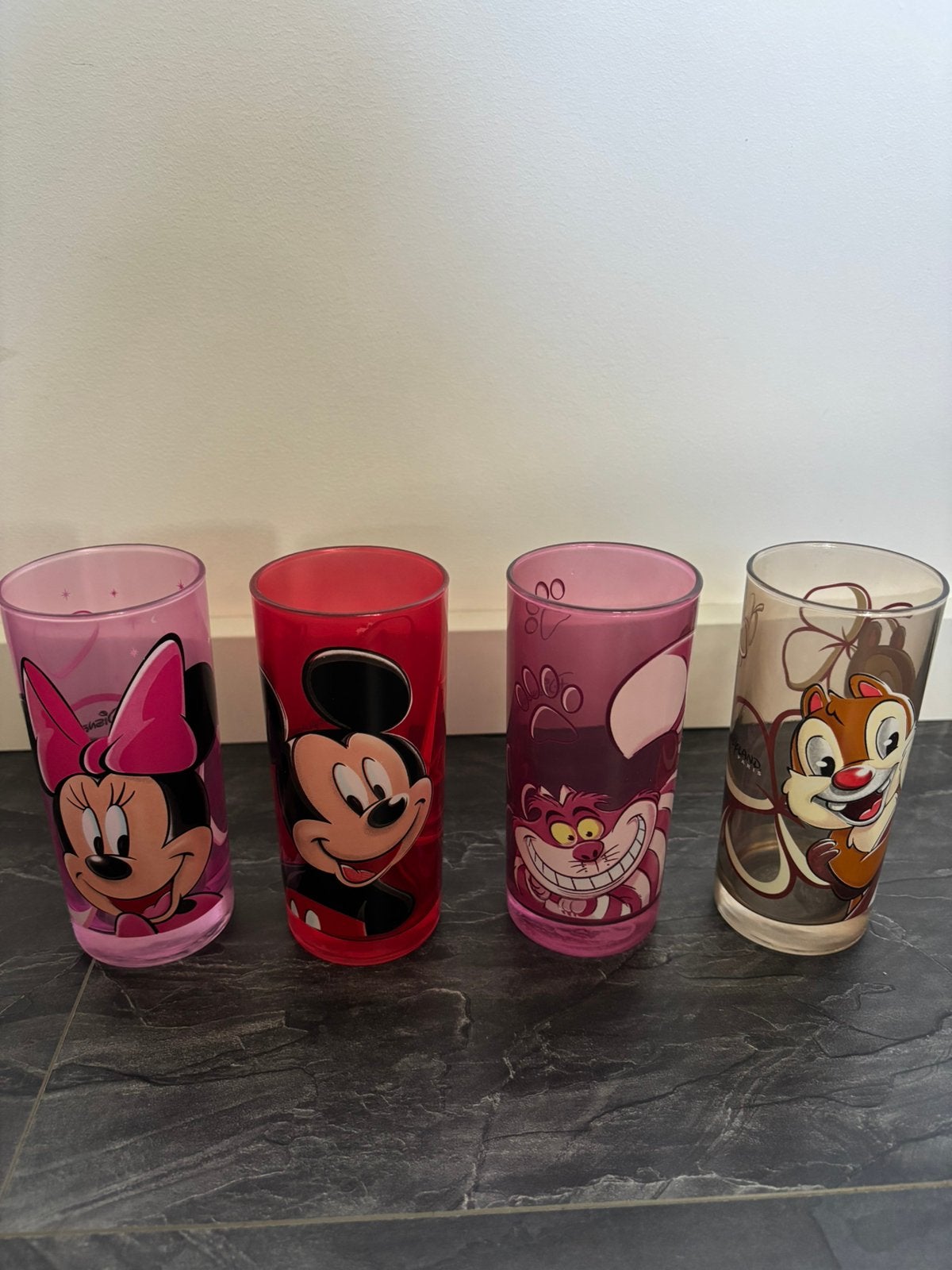 Disney longdrink glazen, Ophalen of Verzenden, Zo goed als nieuw, Overige typen