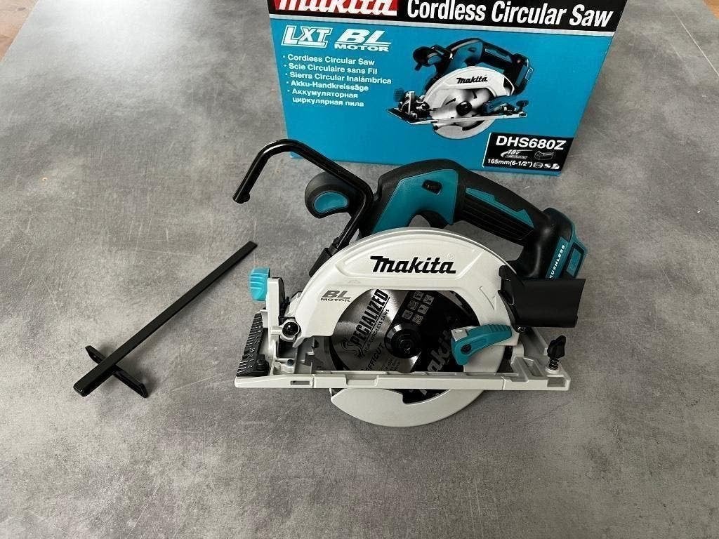 MAKITA DHS680ZJ 18V ACCU CIRKELZAAG 165mm LXT BL INVALZAAG, 25 tot 50 mm, Eiken, Nieuw, Ophalen of Verzenden