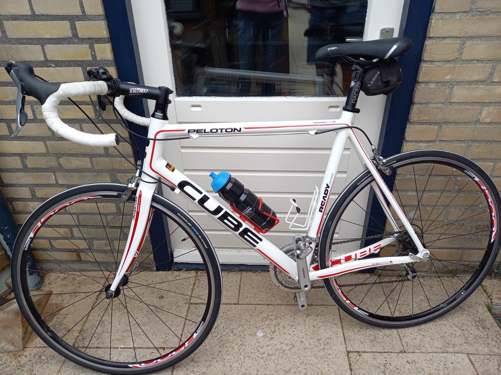 Cube Peloton Racefiets - Wit/Rood - Goede Staat, Gebruikt, Aluminium, Overige maten, 57 tot 61 cm