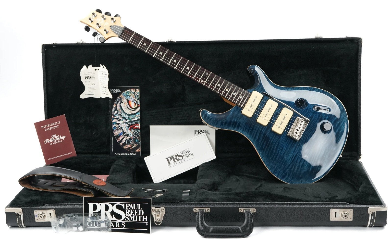 PRS Custom 22 (2002) Whale Blue met 3 P90's, Ophalen, Zo goed als nieuw, Solid body, Paul Reed Smith