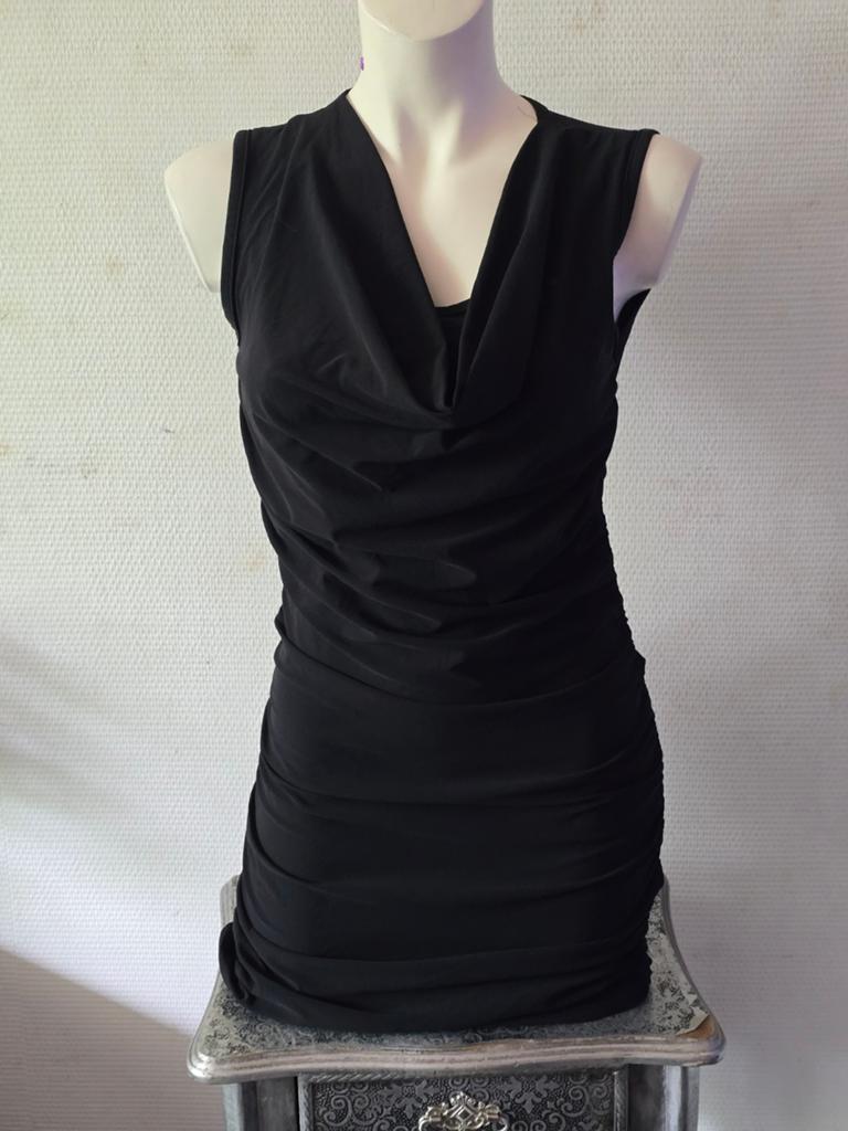 Rozes of Avalon dames Zwarte mouwloze jurk maat Xs, Kleding | Dames, Zwart, Ophalen of Verzenden, Zo goed als nieuw, Knielengte