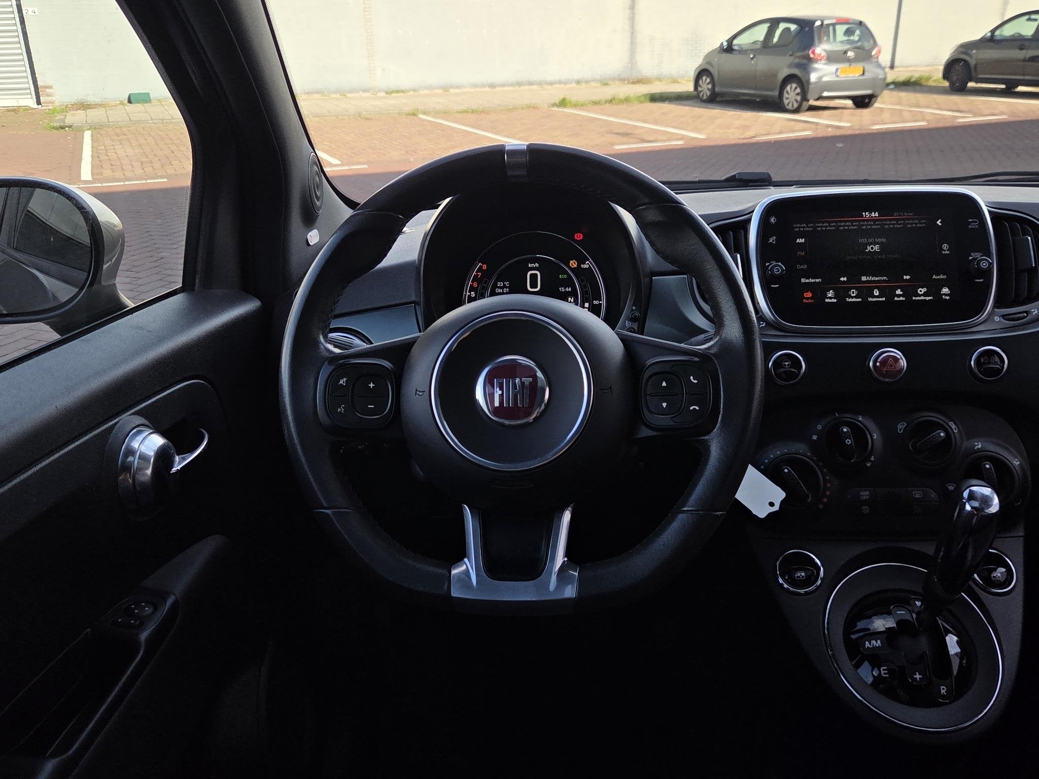 Fiat 500 1.2 Rockstar | Automaat | Schuif-kanteldak | Dealer, Auto's, Stof, 4 cilinders, 4 stoelen, Origineel Nederlands