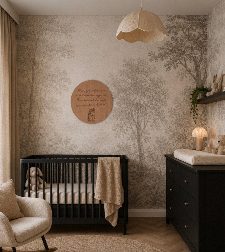 ️ Wandcirkel 'Ik ga slapen, ik ben moe' ️, Kinderen en Baby's, Kinderkamer | Inrichting en Decoratie, Ophalen of Verzenden