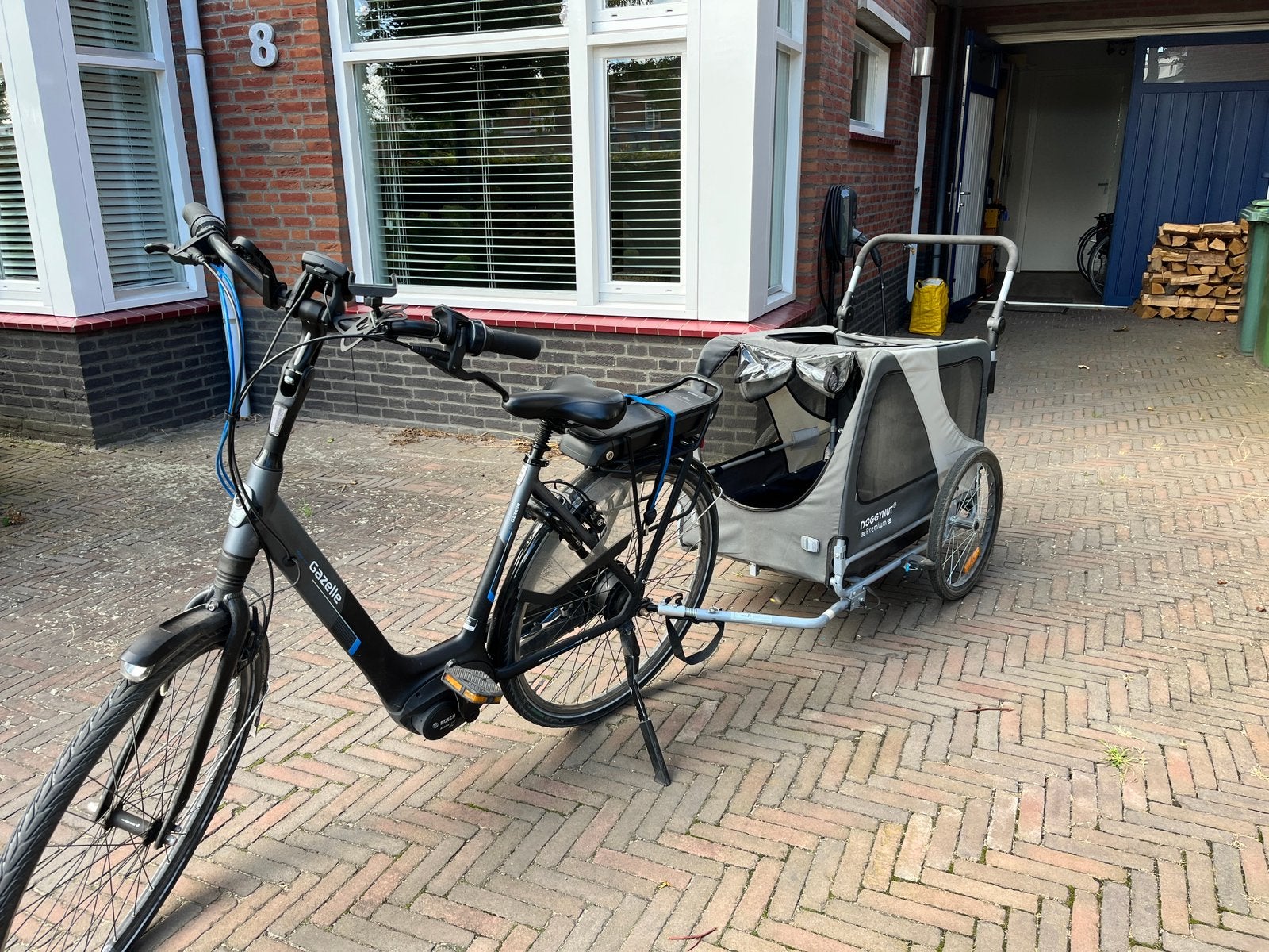 Hondenkar (fiets en wandelen) tot 45 kilo, Dieren en Toebehoren, Honden-accessoires, Ophalen, Gebruikt