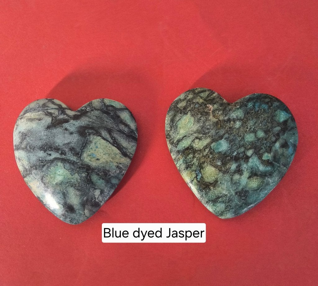 Blue dyed jasper, Ophalen of Verzenden, Mineraal