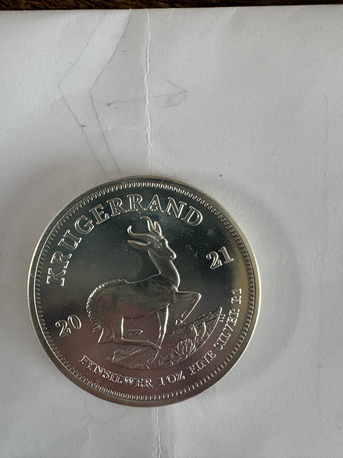 Nieuwe Zilveren Krugerrand Munt 2021, Verzenden, Zilver