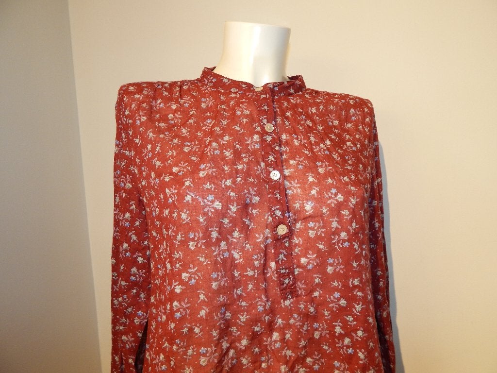 Isabel Marant etoile rode blouse schattige bloemen print 40, Verzenden, Gedragen, Rood, Maat 38/40 (M)