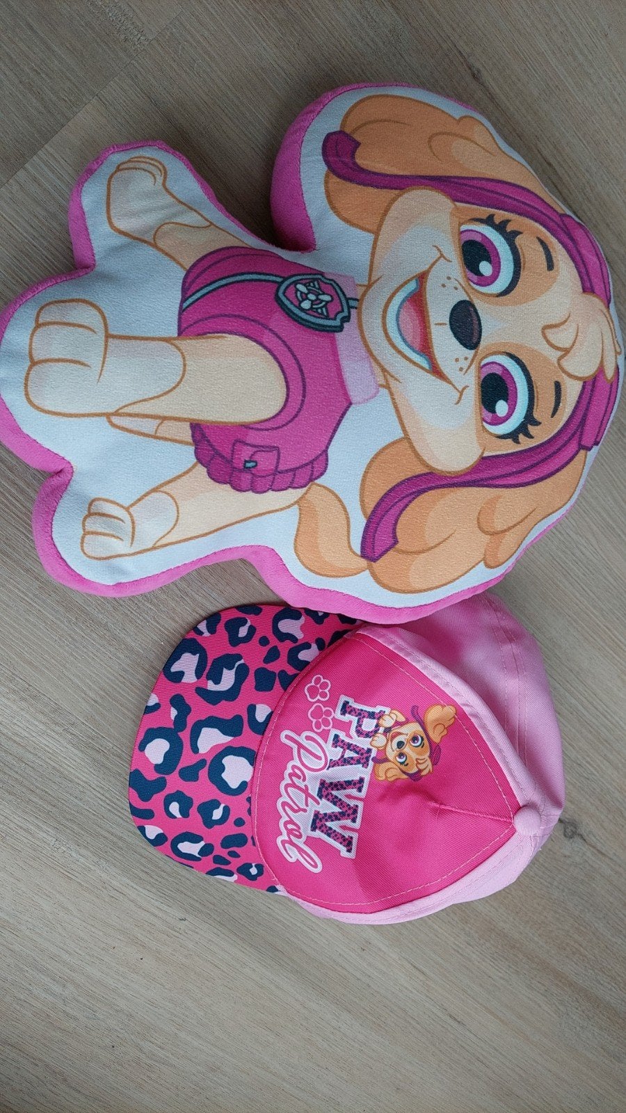 Paw Patrol Skye knuffel en pet set, Gebruikt, Middelgroot (20 tot 80 cm), Roze, Paw Patrol