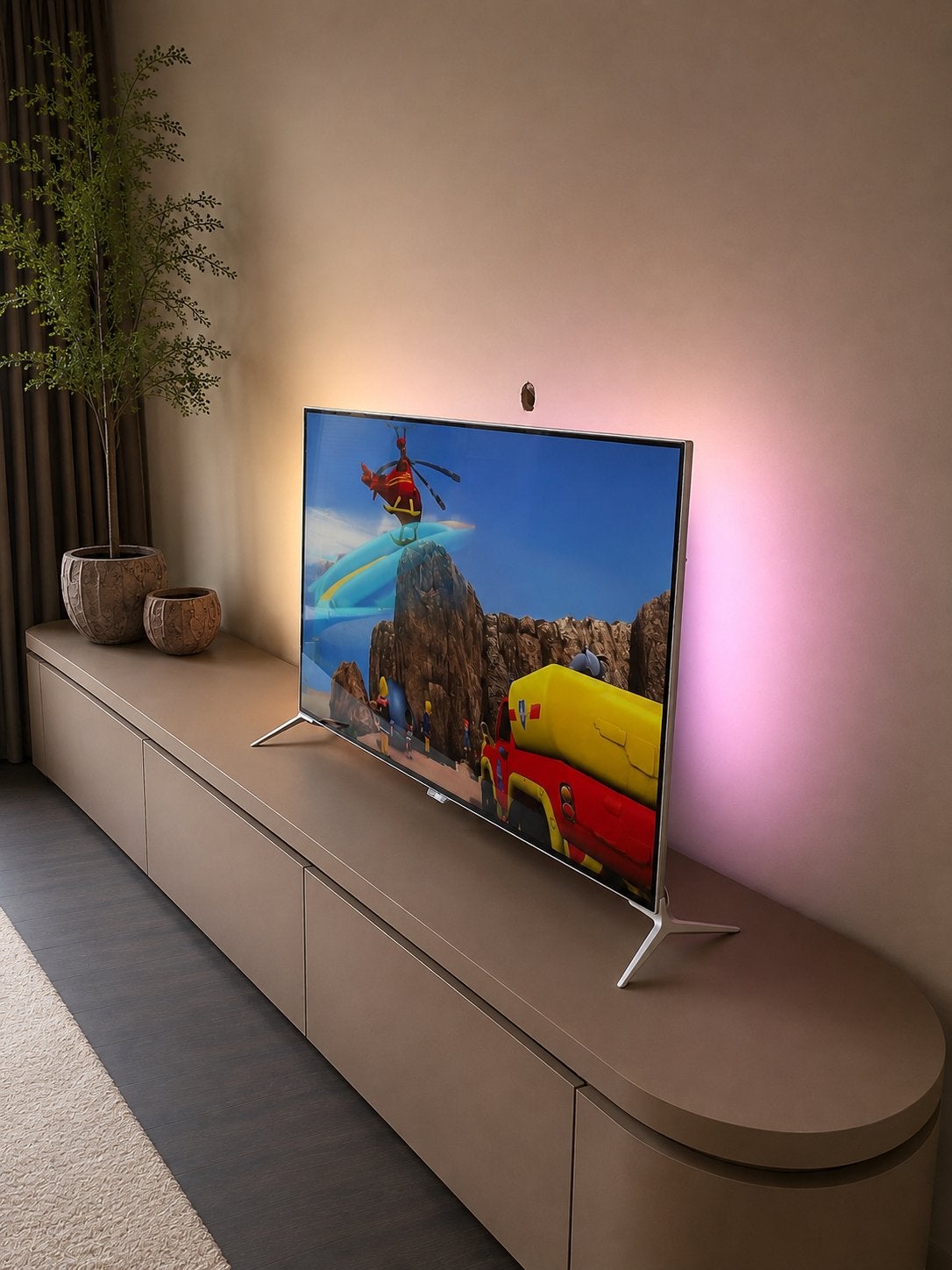 Philips 49PUK7100/12 4K UHD LED-TV met Ambilight, Audio, Tv en Foto, Televisies, Ophalen, Philips, LED, 50 Hz