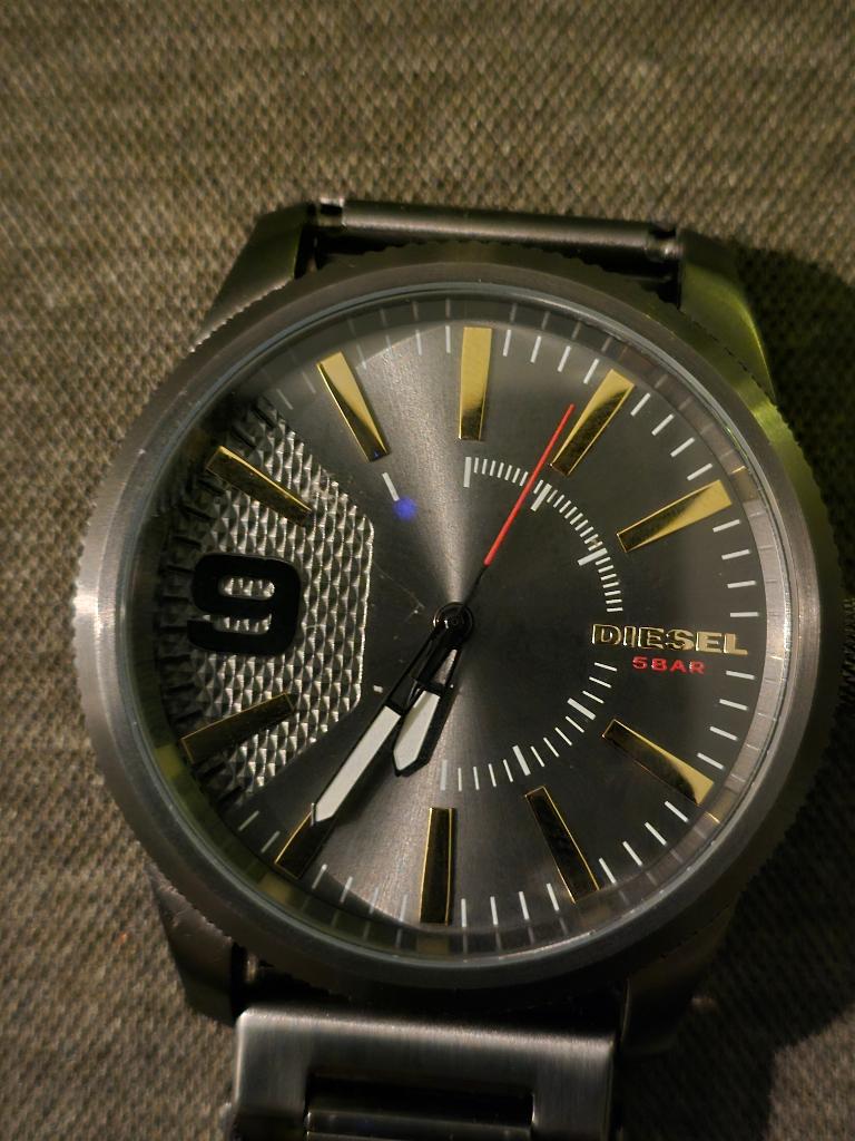 diesel heren horloge zgan, Staal, Polshorloge, Zo goed als nieuw, Ophalen