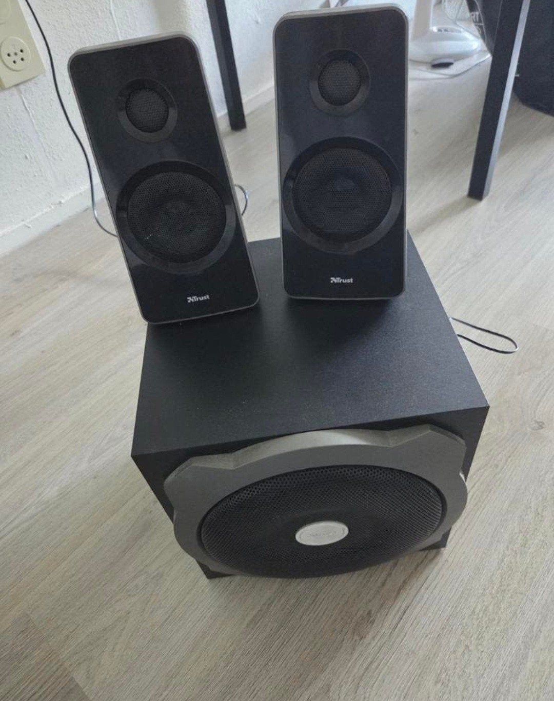 Trust 2.1 Speakerset met Subwoofer, Audio, Tv en Foto, Luidsprekers, Gebruikt, Speakerset, AUX-ingang, Minder dan 60 watt