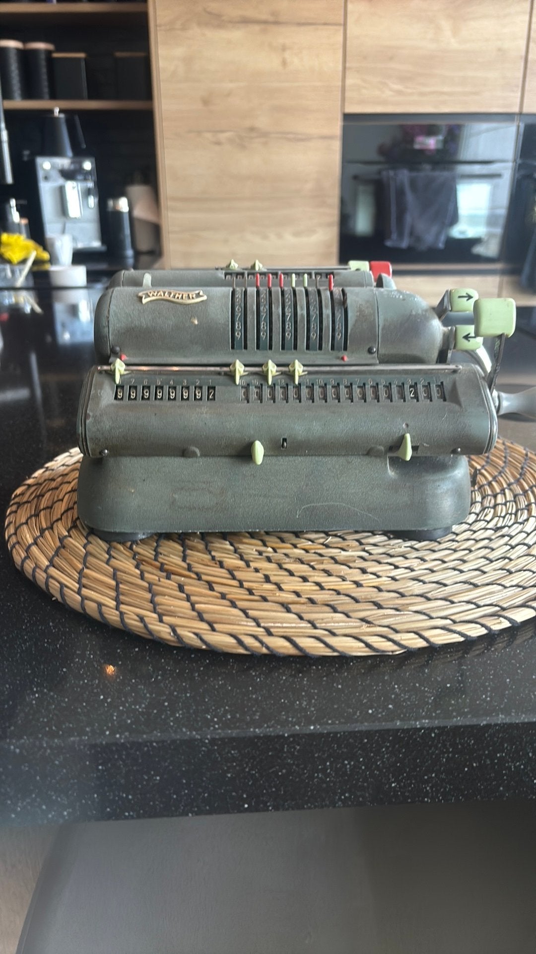 Oude originele Walther WSR 160  mechanische rekenmachine –, Ophalen