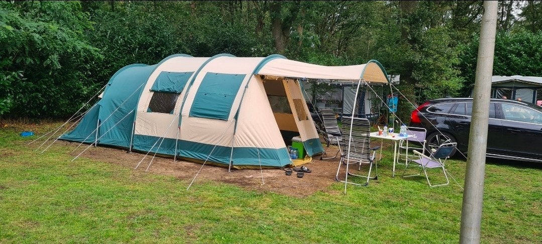 Katoenen koepeltent 4p, Caravans en Kamperen, Ophalen, Zo goed als nieuw, Tot en met 4