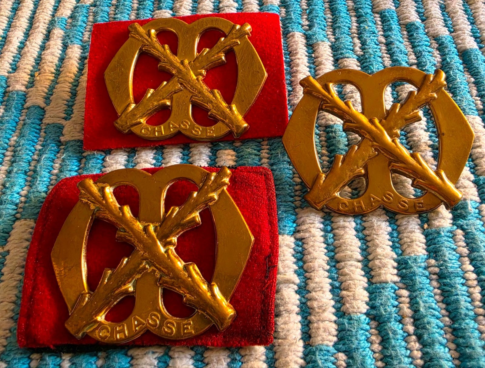 Chasse emblemen - Militaria, Verzamelen, Militaria | Algemeen, Ophalen of Verzenden, Landmacht, Nederland, Embleem of Badge