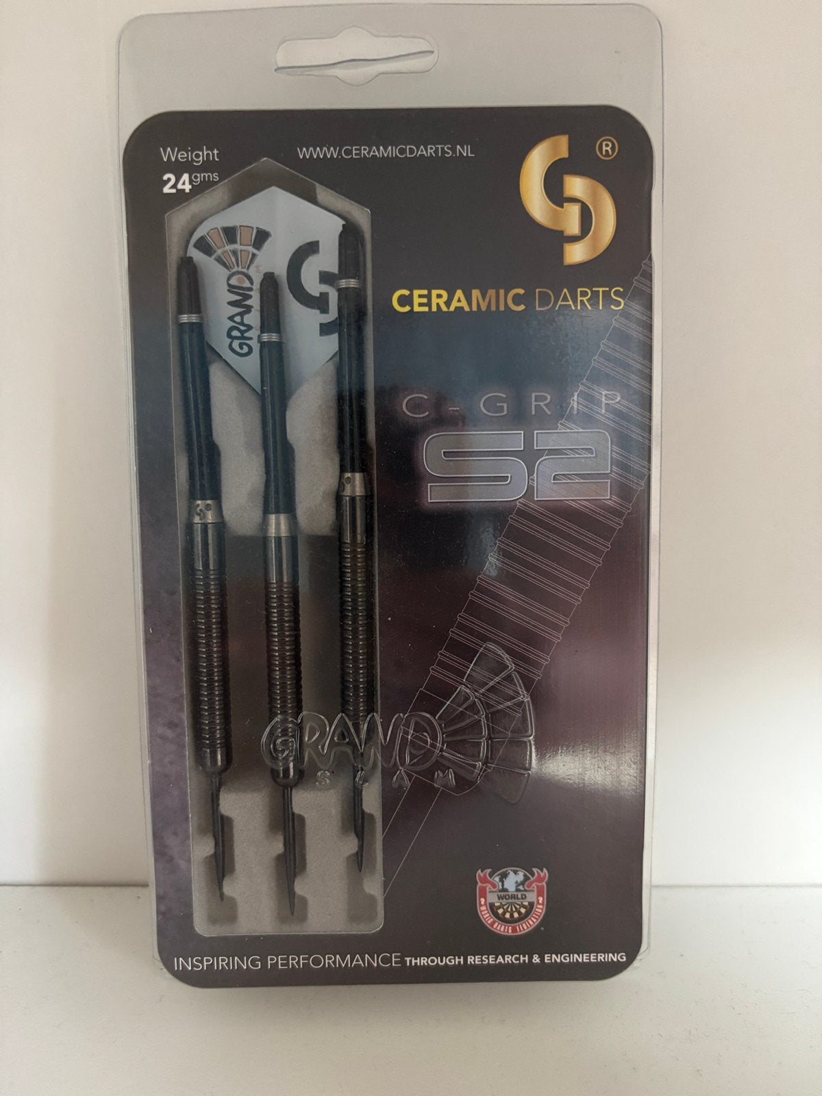 Nieuwe set keramische darts - Phil Taylor grip (24g), Sport en Fitness, Darts, Ophalen of Verzenden, Nieuw, Pijlen