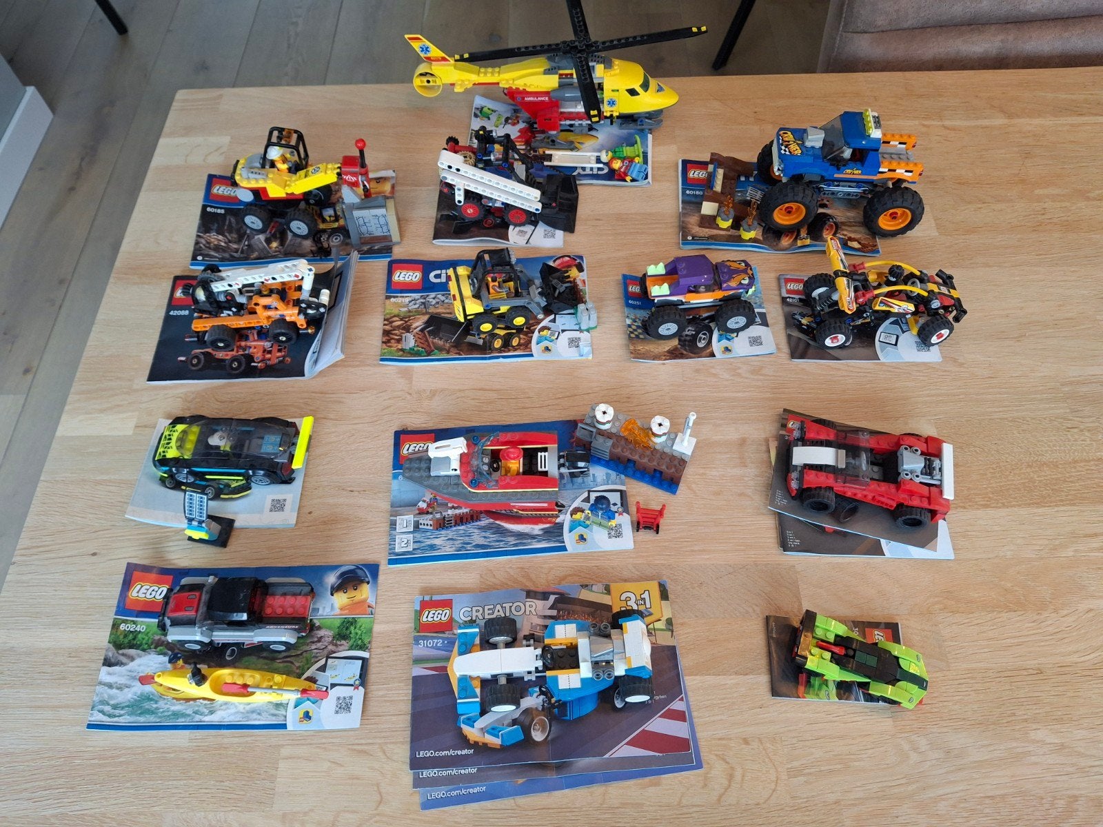 Grote collectie LEGO voertuigen met bouwinstructies, Ophalen of Verzenden, Gebruikt, Overige merken