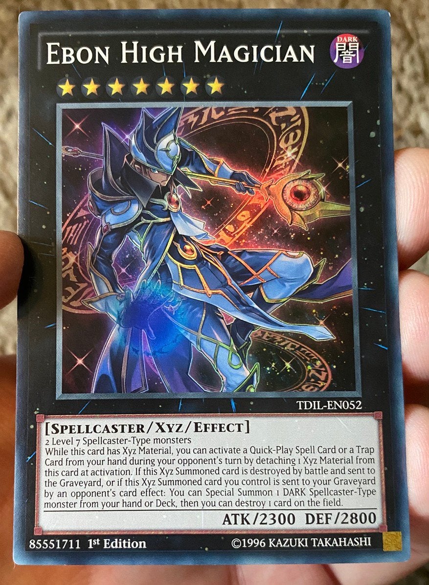 Yu-Gi-Oh! Ebon High Magician TDIL 1st Edition !, Hobby en Vrije tijd, Verzamelkaartspellen | Yu-gi-Oh!, Ophalen of Verzenden, Zo goed als nieuw